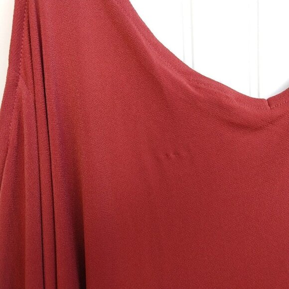 Torrid Orange Cold Shoulder Crepe Cut Out Top Plus Size 5X NWT Balloon Sleeve - Picture 9 of 9